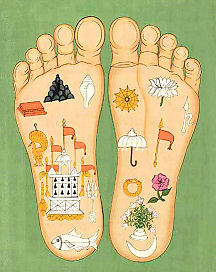 Radharani's Lotus feet